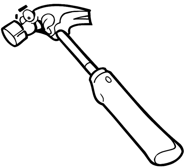 Claw hammer with a face vinyl sticker. Customize on line. Tools 093-0080